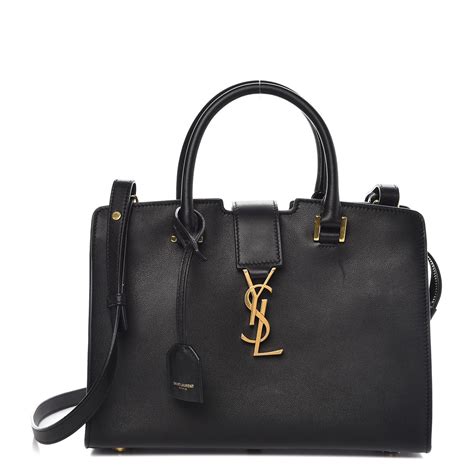 baby cabas ysl|SAINT LAURENT Calfskin Monogram Baby Cabas Black.